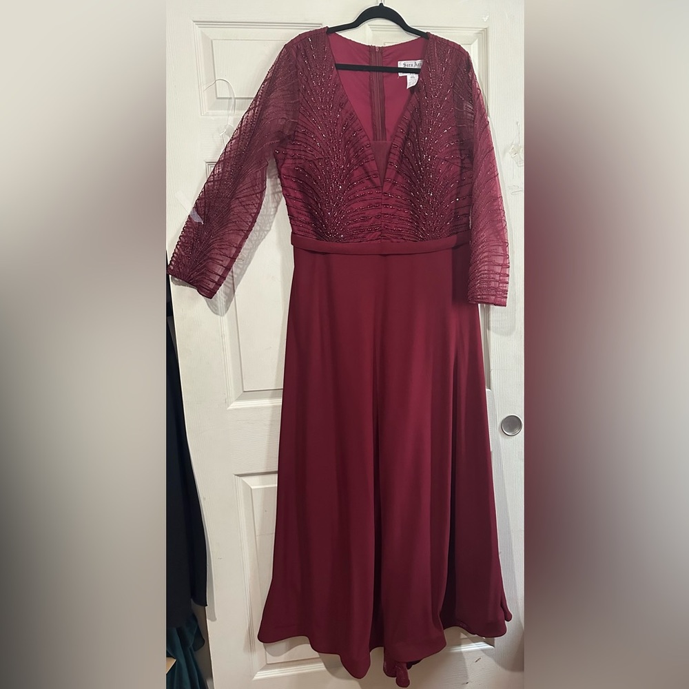 Long Evening gown, Plus size 20 modest, mother of the bride.